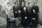 Postwar portrait of a Dutch rescuer family.

Among those pictured are parents Tai and Aaltjie Katerberg (seated, right) and their daughters Tina (standing, far left) and Jante (standing, far right).