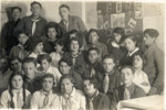 Portrait of the Hanoar Hazioni Zionist youth group members in Lida.