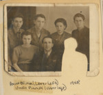 Polish Jewish refugees, probably in Uzbekistan.

Among those pictured are Blima Spiro (front, left) and her boyfriend Pinnuk (back row, far left).