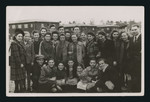 Group portrait of teenagers in the Feldafing displaced persons camp.