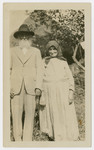 Portrait of an elderly couple related to Jack Isaac.