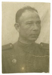 Portrait of Isaac Dobrysh in his military uniform.