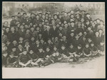 Group portrait of the Buchenwald Boys before they left for France and Switzerland.