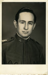 A portrait of  Lorand Lenji, a Jewish soldier in the Yugoslav army.