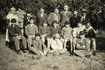 Portrait of school boys in Chase Terrace near Birmingham.