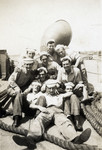 American crew members on board the Hatikva (formerly the Tradewinds).