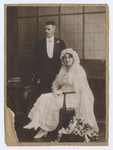 Wedding portrait of Sigmund and Sara Koranyi.