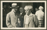 David Ben Gurion (right) poses with another man probably during the 18th Zionist Congress.