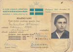 Wallenberg schutzpass issued to Zelma Galambos.