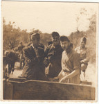 Group portrait of Hungarian Jews in a labor battalion in Hajduhadhaz.