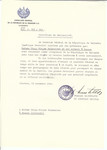 Unauthorized Salvadoran citizenship certificate made out to Chaja Miriam Sulmaniene and her children by George Mandel-Mantello, First Secretary of the Salvadoran Consulate in Geneva and sent to them in Kaunas.