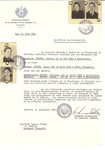 Unauthorized Salvadoran citizenship certificate made out to Ignatz Frankl (b.
