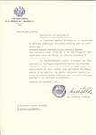 Unauthorized Salvadoran citizenship certificate made out to Jcikas Blochas and his wife by George Mandel-Mantello, First Secretary of the Salvadoran Consulate in Geneva and sent to them in Kaunas.