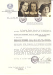 Unauthorized Salvadoran citizenship certificate made out to Ruth (nee Frank) Ehrenfeld (b.