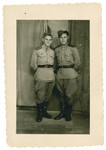 Portrait of Soviet Jewish partisans Kola, and Pinkus Edelsberg.