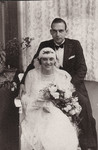 Wedding portrait of Kurt Weinlaub and Lily Rehfisch.