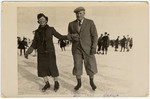 Kurt and Helene Liebenau go skating in Berlin in 1937.