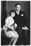 Wedding portrait of a Czech Jewish couple.

Pictured are Rose and Robert Lederer.