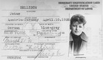 U.S. immigrant identification card issued to Jewish refugee Peter Kollisch from Vienna.