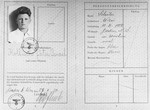 Pages 2-3 of Austrian identification papers issued to ten-year-old Peter Israel Kollisch, before he was sent on Kindertransport to England in the fall of 1939.
