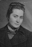 Portrait of Fryda Litwak, a young Jewish woman living in hiding in Poland.