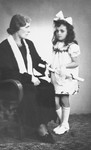 First Communion photo of Janina Nebel, a Jewish girl together with her rescuer Leokadia Nawrocka, the Polish woman who hid her from 1942 until 1946.