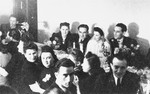 Displaced persons celebrate a wedding in Stuttgart.