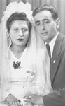 Wedding portrait of Marcus and Eva Malinger.
