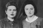 Identification photograph taken of Luba and Genia Prawer and sent to Alfred Schwartzbaum in Switzerland so that the women could obtain Honduran passports.