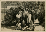 Group portrait of Jewish and Spanish children  in the Villla Saint Christophe in Canet-Plage.