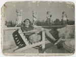 Zelig Appel relaxes on a patio in Italy.