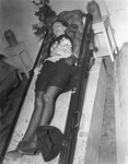 The corpse of a woman lies in an open coffin at the Hadamar Institute where she was put to death as part of the Operation T4 euthanasia program.