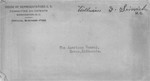 Envelope for the letter of support sent by Congressman William I.