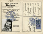 False papers given to Dora Licht under the pseudonym of Denise Balzac.