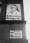 A Nazi election poster for Dr. Ernst Neumann prior to the annexation of Memel by Germany.