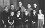 Group portrait of third-grade children in the Jewish school in Plovdiv, shortly before liberation.