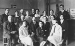Teachers in the Ezra Schule in Riga, Latvia.

Standing on the far left is Andrei Wespremu, Esther Lurie's first mentor.