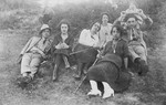 Young Jewish-Bulgarian couples enjoy an excursion to the countryside.