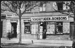 Exterior view of a Jewish-owned candy store in Vienna.