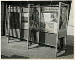 Panel from a 1944 exhibition in London, England, entitled "Germany- the Evidence." 

Quote from the panel reads "We Germans must show that we are born to be masters [and are] destined to rule the world." 

The back of the photo reads "British Official Photograph; Distrbuted by the Ministry of Information.