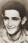 Portrait of Palestinian Jewish parachutist Peretz Goldstein.