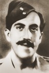 Portrait of Palestinian Jewish parachutist Rafi Reiss.