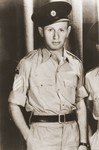 Portrait of Yaakov Shapira in his British uniform.