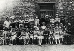 Group portrait of a Jewish kindergarten class in Chrzanow.