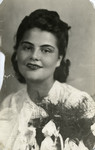 Close-up portrait of Fanny Reicher (mother of the donor) on her wedding day, June 25, 1942.