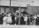 Jews in the Kovno ghetto are boarded onto trucks during a deportation action to Estonia.