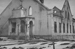Destroyed synagogue in Kovno.