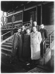 Group portrait of six Jewish men [possibly Jewish refugees in Lithuania].
