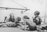 Four girls play on the deck of the St Louis.

Photo from the personal St.