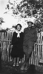 Portrait of Adrian and Marie Puyrajoux, who hid Benno Ginsburg on their farm in France during the German occupation.